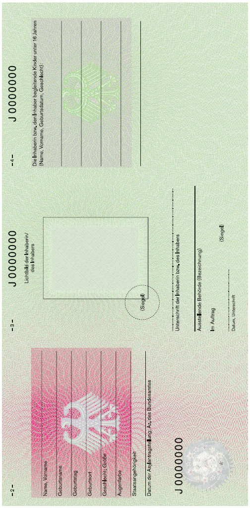 Muster „Bescheinigung über die Aufenthaltsgestattung" Rückseite (BGBl. 2004 I S. 3025) Muster „Bescheinigung über die Aufenthaltsgestattung" Rückseite (BGBl. 2004 I S. 3025)