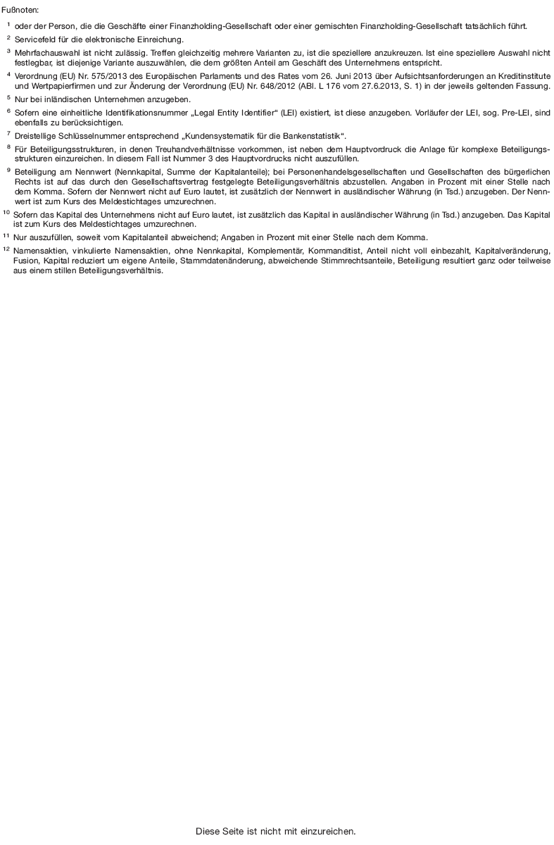 Anzeige BG Beteiligungen von Geschäftsleitern und Personen, Seite 2 (BGBl. 2016 I S. 2820) Anzeige BG Beteiligungen von Geschäftsleitern und Personen, Seite 2 (BGBl. 2016 I S. 2820)